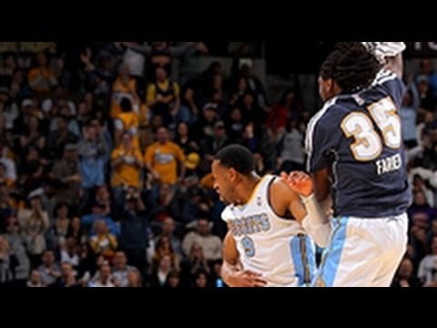 Faried's alley-oop slam over Howard!