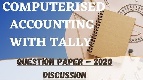 Previous question paper Computerized Accounting with Tally ||B. Com||Calicut university||Educafe