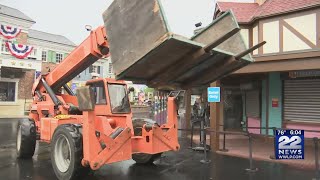 Six Flags New England closed for second day due to storm cleanup