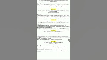 KSU LITHUANIA || Recorded Interview Questions ||