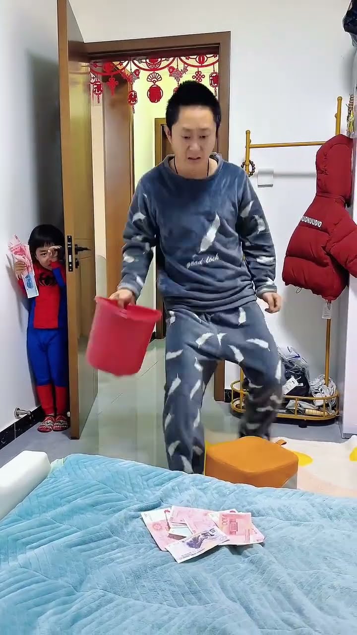 爸爸这次懵圈了吧！#Cute baby#Cute#呆萌小米宝#聪明宝宝#萌娃