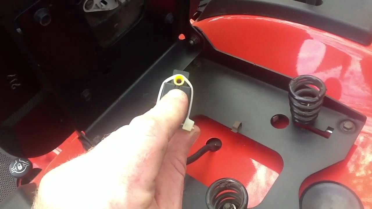 Simplicity tractor how to disable the seat switch cut off ... huskee mower wiring diagram 