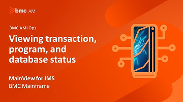 MainView for IMS - Viewing transaction, program, and database status