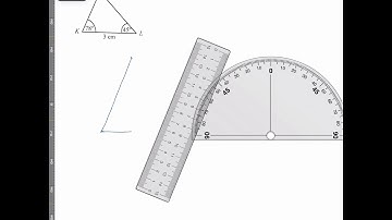 Triangle construction - one side and two angles
