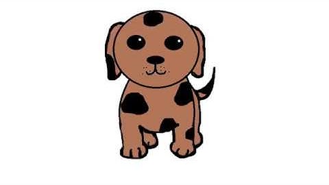 How to draw a puppy (MS Paint)