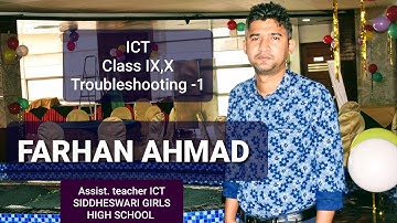 #ICT  || Class-IX & X || 2nd chapter||Troubleshooting _ 1 #FarhanAhmadPrince