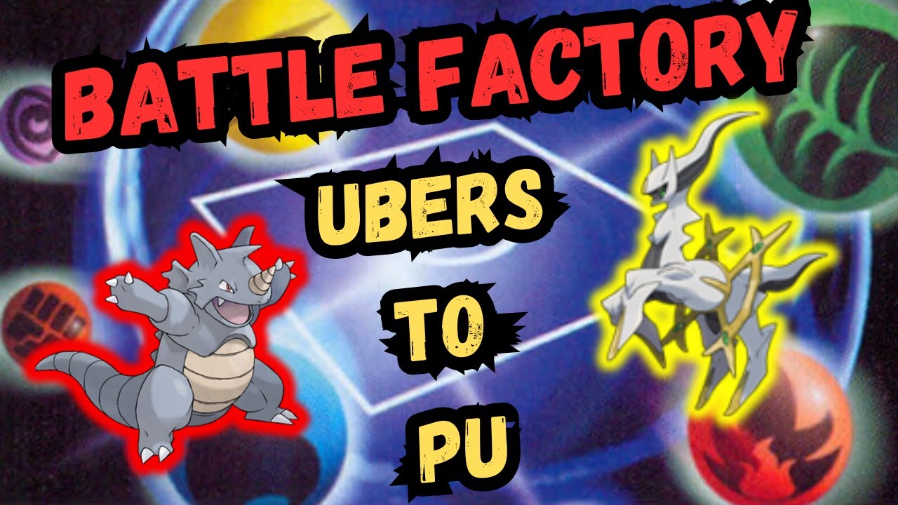 From UBERS to PU Battle Factory Battles!! Pokemon 6v6 Smogon Battle ...