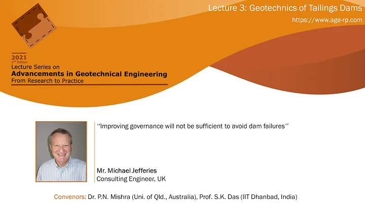 AGERP 2021: L3 (Geotechnics of Tailings Dams) | Mr...