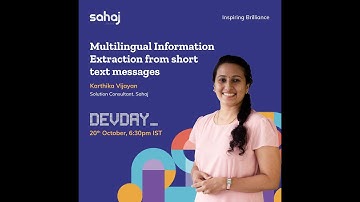 DevDay | Multilingual Information Extraction from short text message