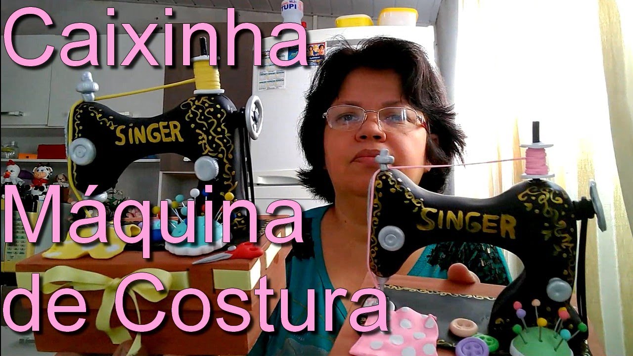 Aula de Biscuit Completa- Caixinha de costura