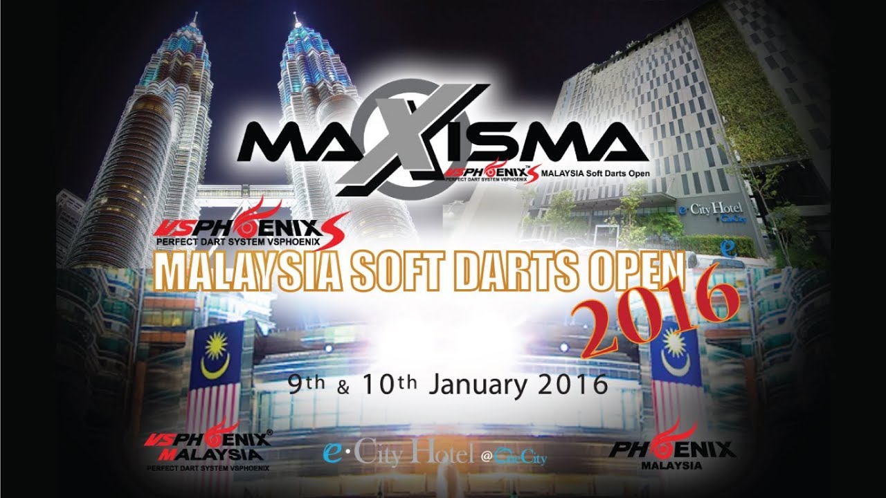 MAXISMA 2016 - MALAYSIA SOFT DARTS OPEN - YouTube