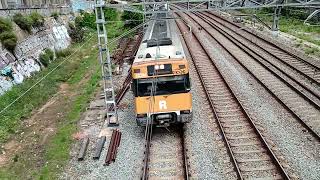 trenes por el puente de La Torrassa con buenas pitadas