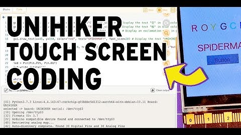 UniHiker Exploring the hardware, programming touch screen buttons and the internal LED #iot #sbc