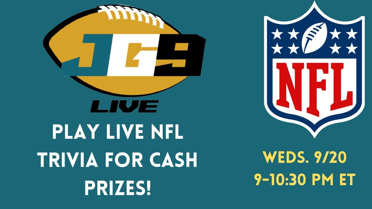 LIVE NFL TRIVIA FOR CASH PRIZES! JG9 Live (9/20/23)