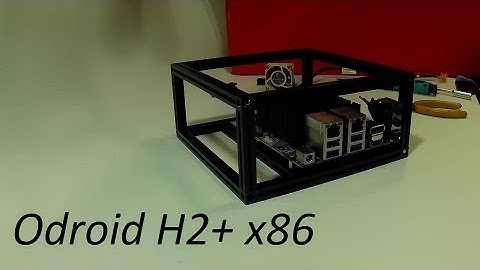 Odroid H2+ x86 media player in a Makerbeam case - part 1