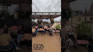 Barcelona, Spain. Rooftop Terrace Bar Kimpton Vividora Hotel