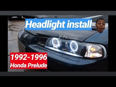 Honda Prelude headlight Installation 1992-1996