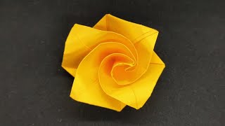 einfache Origami Rose falten - Origami Rose easy - Origami Tutorial screenshot 3