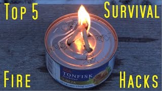 Top 5 Survival Fire Hacks. by NorthSurvival 179,129 views 7 years ago 6 minutes