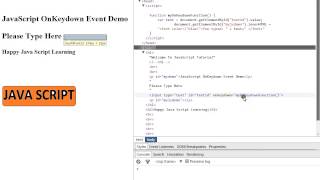 KEYDOWN EVENT IN JAVASCRIPT DEMO