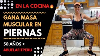 GANA MASA MUSCULAR EN PIERNAS CON ESTÁ RUTINA EN LA COCINA ??