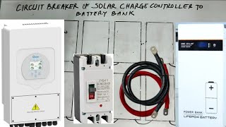 DC CIRCUIT BREAKER CALCULATION OF SOLAR CHARGE CONTROLLER TO BATTERY BANK (TAGALOG)