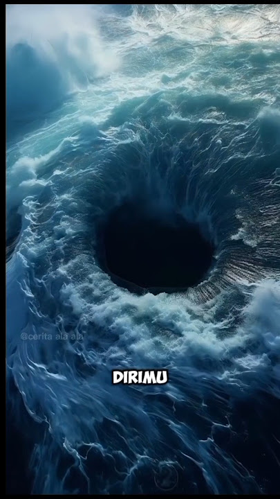 pusaran air ditengah laut yang membentuk black hole #shorts