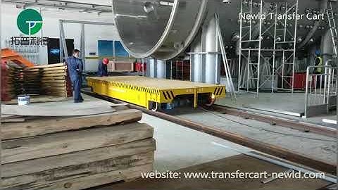 20 Ton Cable Drum Transfer Cart, Rail Transport Platform Trolley