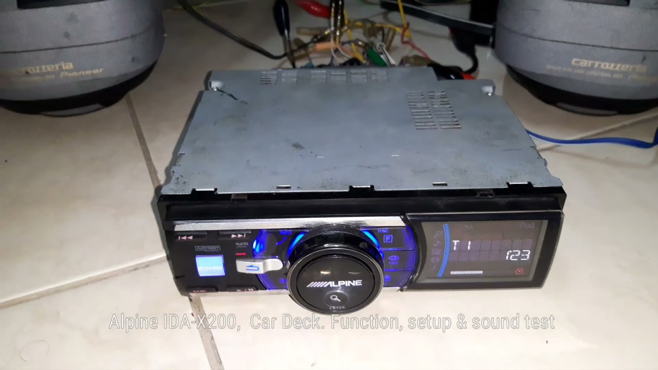Alpine IDA-X200, | Car Deck | sound test | - YouTube