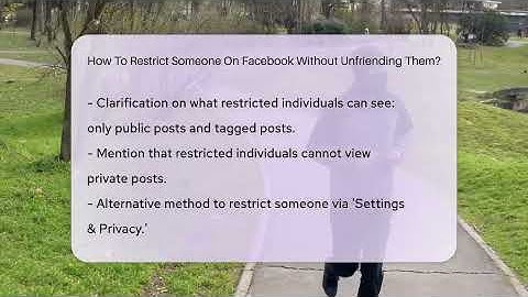 How To Restrict Someone On Facebook Without Unfriending Them? - Everyday-Networking