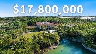 Inside the LARGEST HOME AVAILABLE IN MIAMI! Mega Mansion on 18.5 Acres with Theater & Bowling Alley