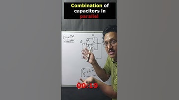 combination of capacitors in parallel #shorts #class12th