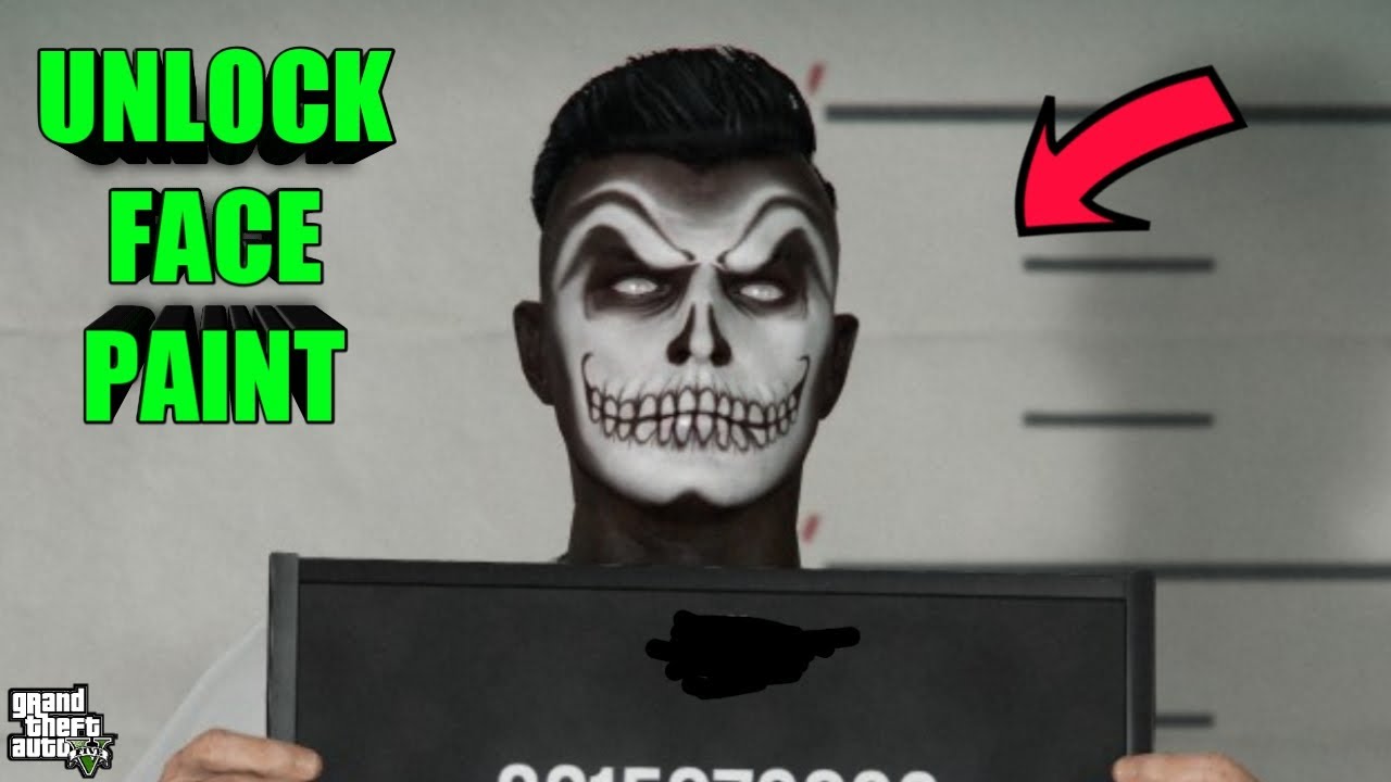 How To Unlock Tryhard Face Paints - Gta 5 Online Easy - Youtube