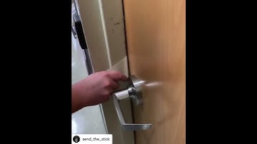 Firefighter Swipe Tool on an RFID door Go to JobTownTools.com for all of your Respectful Entry