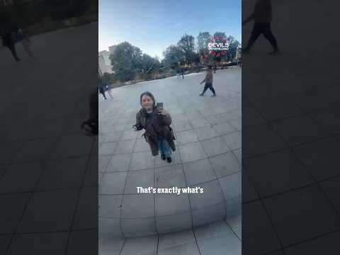 Greetings from the Bean #devilsvsblackhawks #shorts #njddevils #hockey