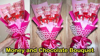 How To Make DIY Money And Chocolate Bouquet | DIY Bouquet | Craft Ideas