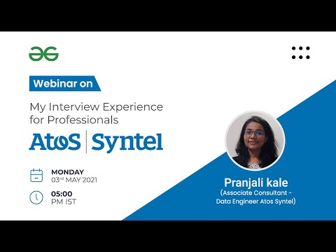 Webinar | My Interview Experience for Professionals | Atos Syntel