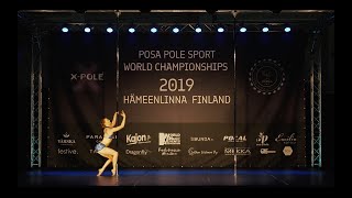 Clara Jönsson. POSA Pole Sport World Championship 2019 Senior Women.