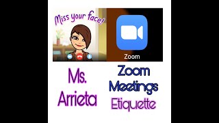 Zoom meetings etiquette for kindergarteners