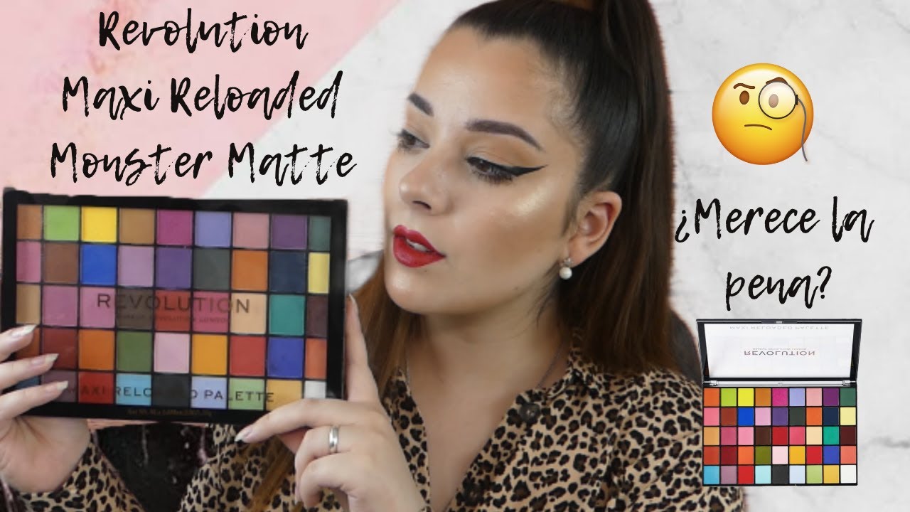 ¿Una paleta con colores llamativos?¿Merece la pena? Revolution Maxi Reloaded Monster Matte 🧐🔥