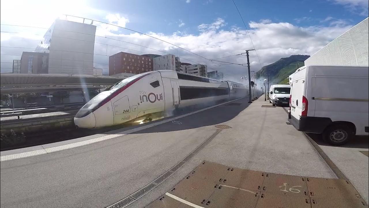 DERNIER TRAIN Conducteur de TGV GRENOBLE 10 Mai 2023. Entrée en gare à