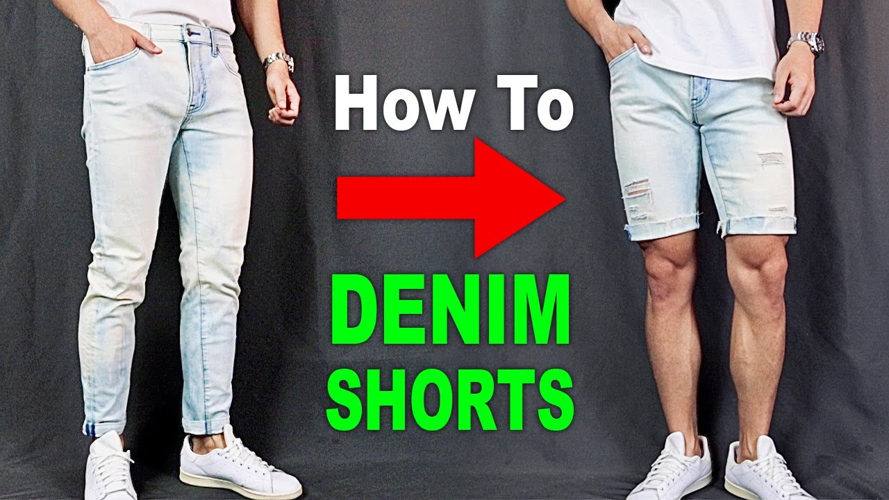 HOW TO INTO SHORTS | DIY Denim Shorts - YouTube