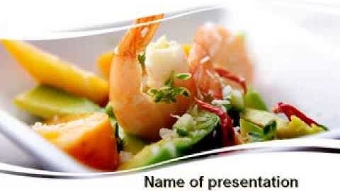 Shrimp PowerPoint Template by PoweredTemplate.com