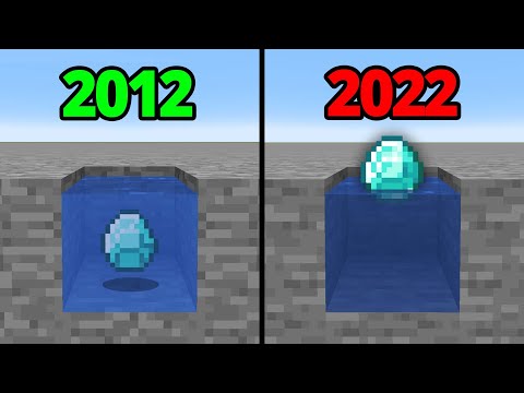 minecraft 2012 vs now - YouTube