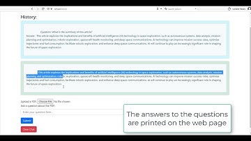 a Web-Based PDF Reader with AI-Powered Question Answering Capabilities