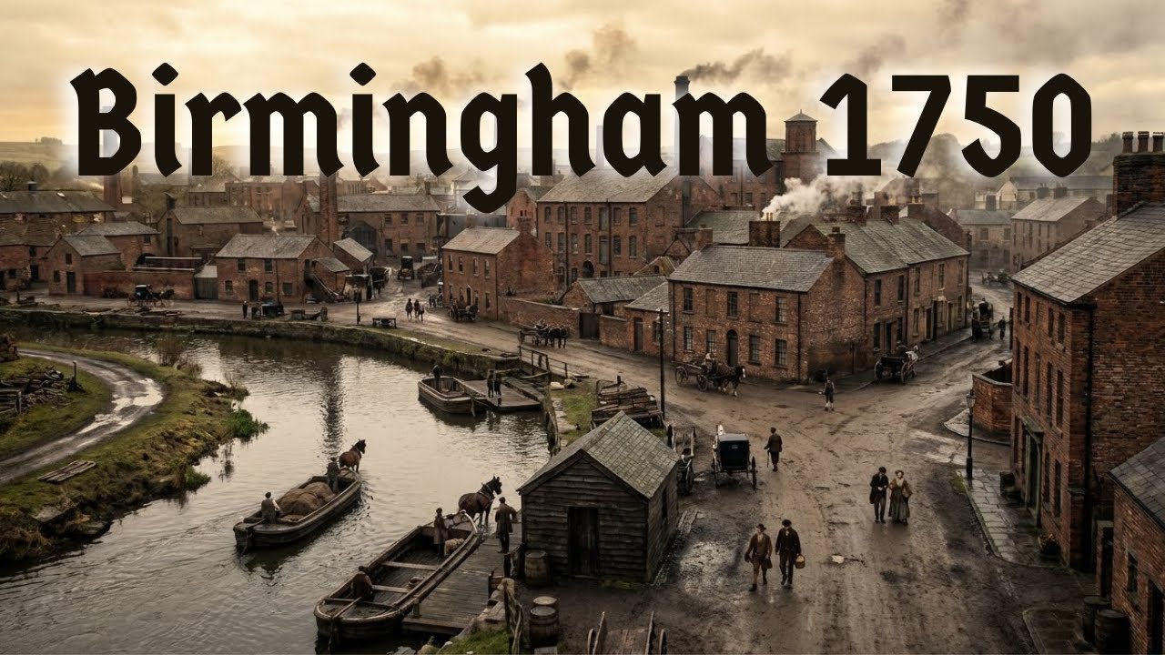 Birmingham 1750 AI Reconstruction of the World's First Industrial Town