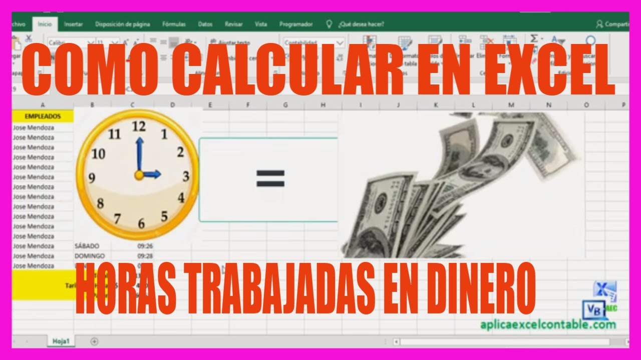 Calcular horas y minutos