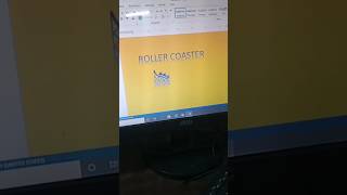 Rollercoaster  symbols in Ms word short tricks #shortvideo #trendingvideo