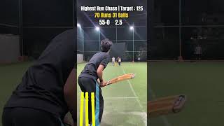 Highest run chase ,Target 125 #cricket #viral #cricketlover #cricketnews #dailyvlog 