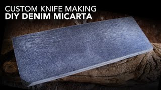 Making your own Denim Micarta for knife scales at home.
